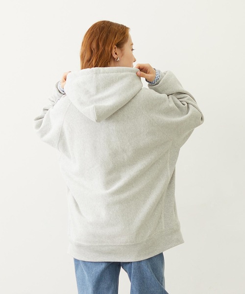 新品　MILKFED.×CHAMPION　フードパーカー Champion（チャンピオン） パーカー MILKFED. × CHAMPION COLLEGE LOGO