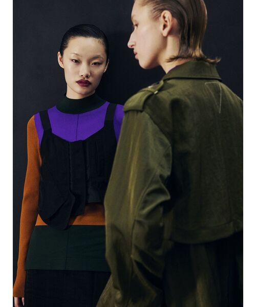 UN3D.（アンスリード） ニット セーター COLOR BLOCK TURTLE KT TOP