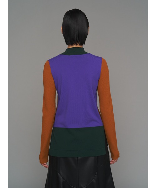 UN3D.（アンスリード） ニット セーター COLOR BLOCK TURTLE KT TOP