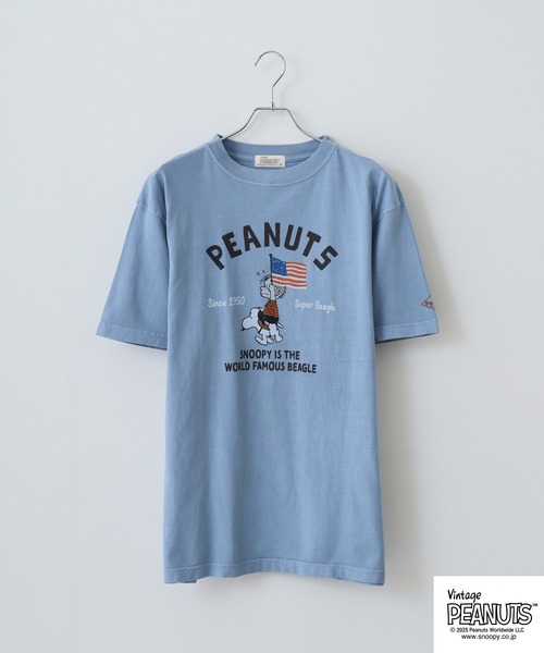 「PEANUTS」 半袖Tシャツ M ベージュ メンズ_画像9
