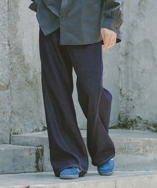 RAGEBLUE（レイジブルー） ジーンズ DENIM CURVE FLARE PANTS / デニム