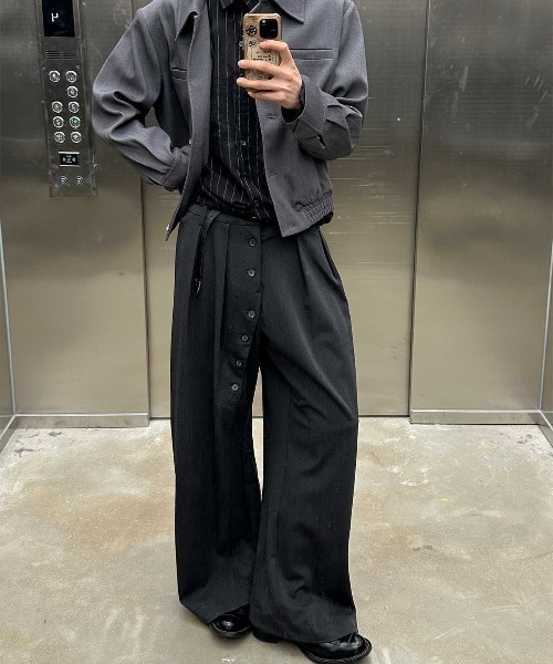 DEVICE（デバイス） スラックス ボタンフライ カーブ スラックス