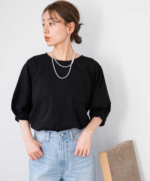 「URBAN RESEARCH Sonny Label」 ドルマンスリーブカットソー FREE ブルー レディース_画像3