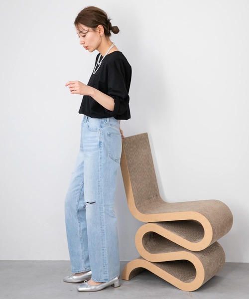 「URBAN RESEARCH Sonny Label」 ドルマンスリーブカットソー FREE ブルー レディース_画像7