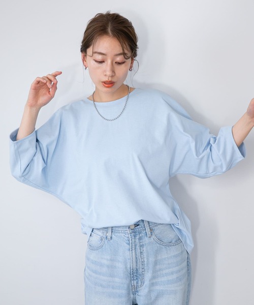 「URBAN RESEARCH Sonny Label」 ドルマンスリーブカットソー FREE ブルー レディース_画像8