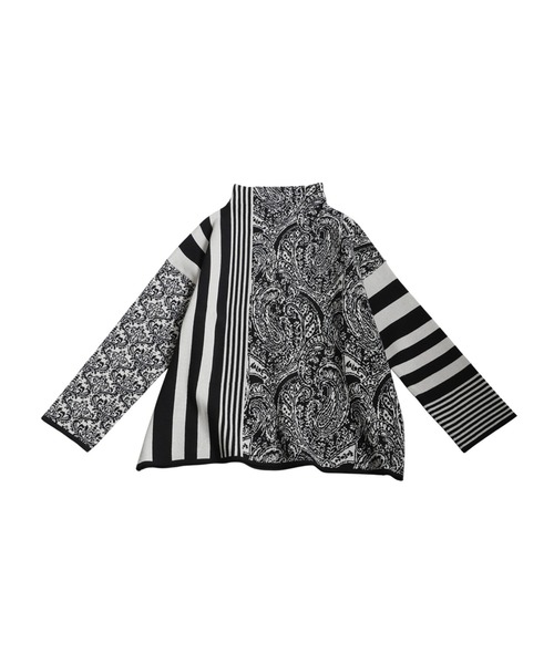 antiqua（アンティカ） ニット セーター アート柄ニット レディース