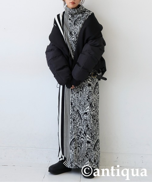 antiqua（アンティカ） ニット セーター アート柄ニット レディース