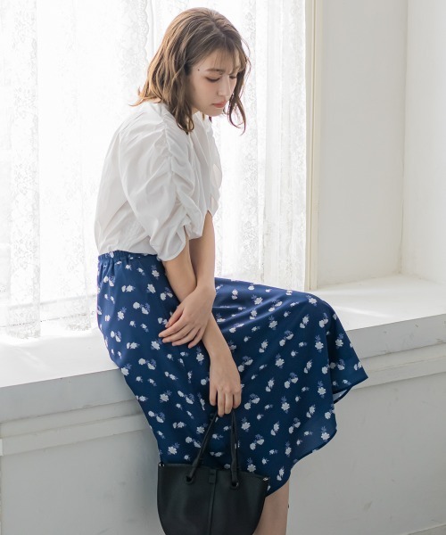 「ketty」 半袖ブラウス M ブルー レディース_画像4