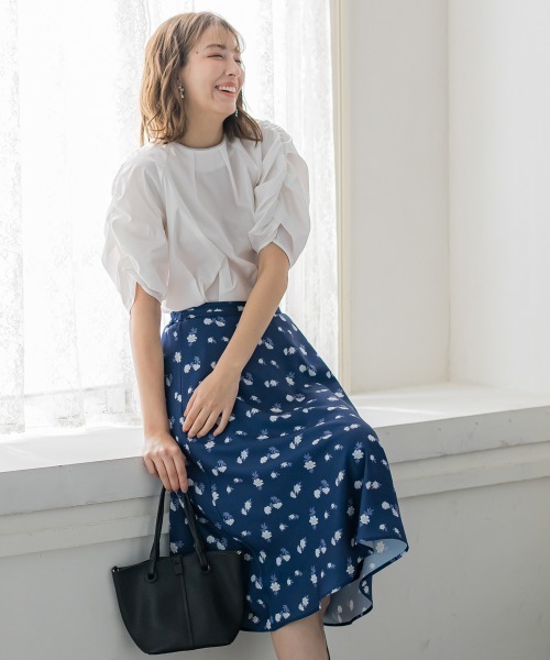 「ketty」 半袖ブラウス M ブルー レディース_画像6