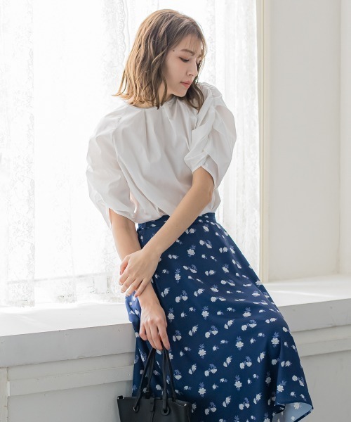 「ketty」 半袖ブラウス M ブルー レディース_画像7