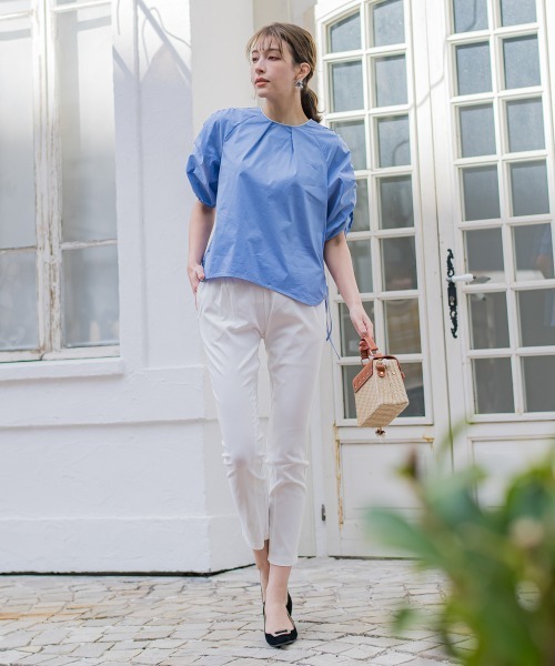 「ketty」 半袖ブラウス M ブルー レディース_画像9