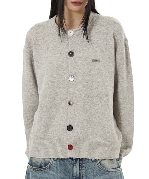 OY（オーワイ） カーディガン 「OY/オーワイ」BIG BUTTON KNIT 