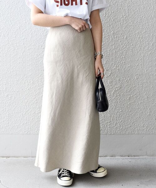 「SHIPS」 ロングスカート 38 イエロー レディース_画像6