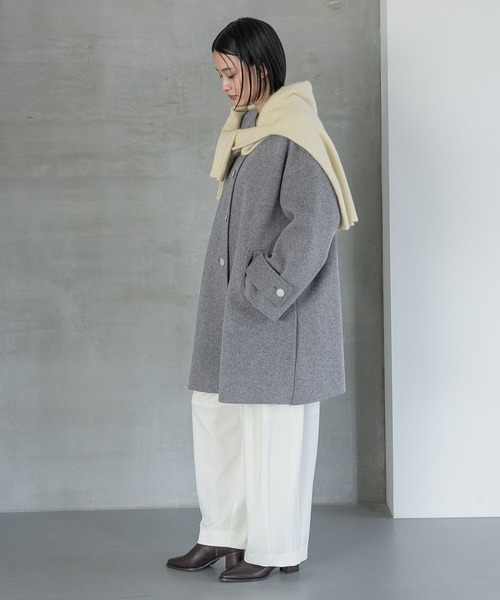 A part by ノーカラーコート コート カシープノーカラーコート