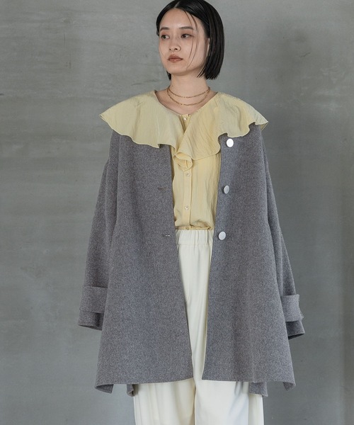 apart by カシープノーカラーコート　完売品 A part by（アパートバイ） ノーカラーコート コート カシープノー