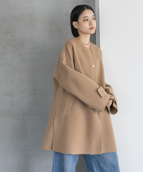 A part by（アパートバイ） ノーカラーコート コート 卒業式 カシープ