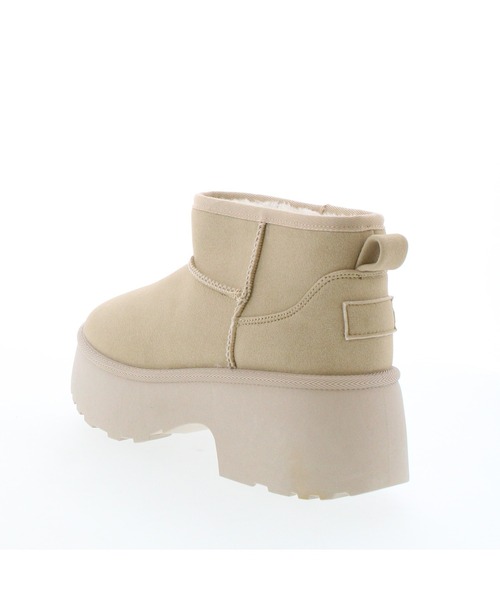 JELLY BEANS（ジェリービーンズ） ブーツ 厚底ムートンショートブーツ