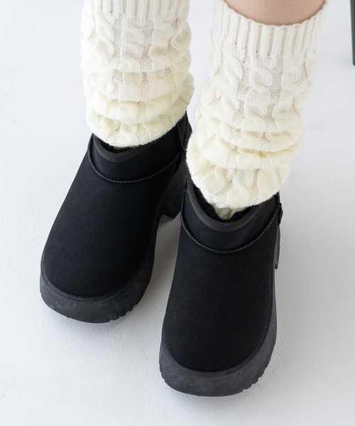 JELLY BEANS（ジェリービーンズ） ブーツ 厚底ムートンショートブーツ