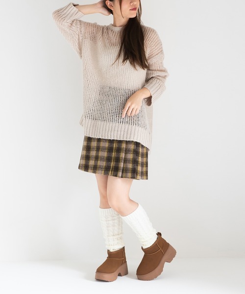 JELLY BEANS（ジェリービーンズ） ブーツ 厚底ムートンショートブーツ