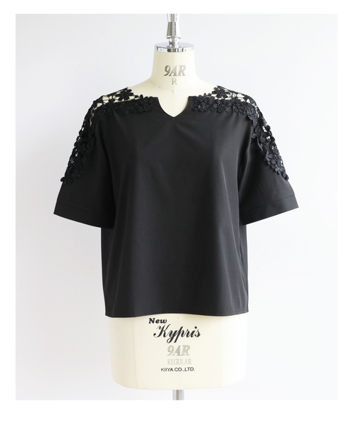 「CAWAII」 半袖ブラウス M ブラック レディース_画像8