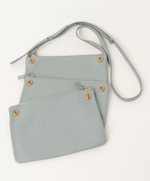 最終値下げ　⭐︎CELINE トリオスモール　ブルーショルダーバッグ正規品 CELINE 「CELINE」 トリオ スモール ショルダーバッグ - ブルー