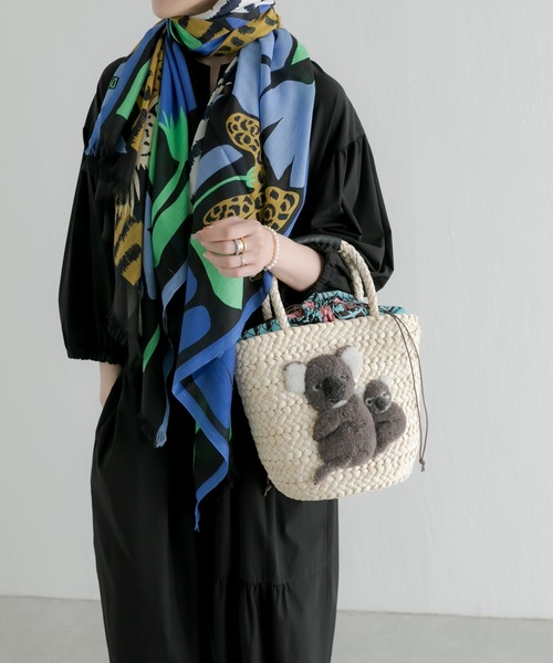 「ear PAPILLONNER」 かごバッグ FREE ブラウン レディース_画像6