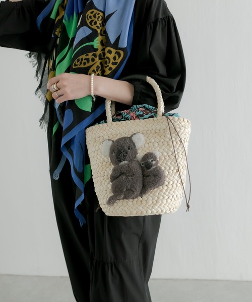 「ear PAPILLONNER」 かごバッグ FREE ブラウン レディース_画像8