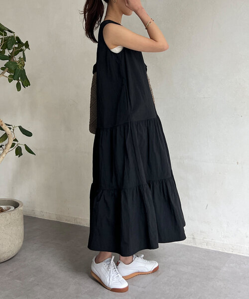 「Chez toi」 ノースリーブワンピース FREE ブラック レディース_画像7