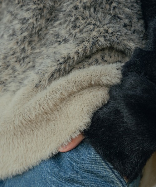 RATTLE TRAP（ラトルトラップ） セーター ニット モヘア風Wジャガード