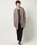 カーディガン 春服 ストレッチ天竺 ビッグシル...の詳細画像5
