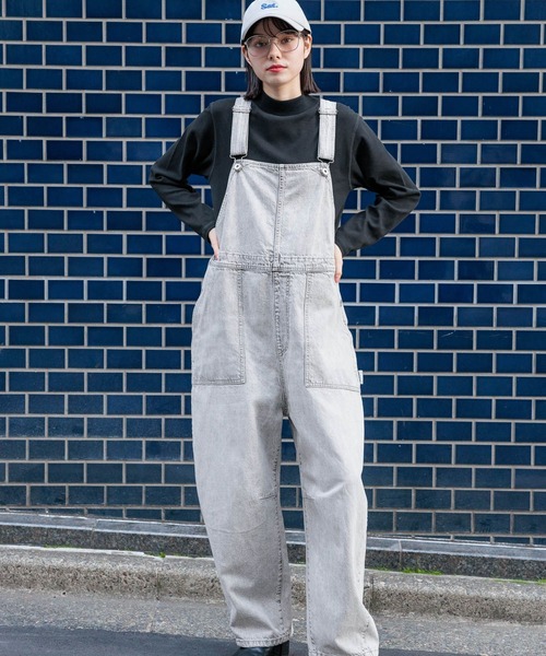 niko and…（ニコアンド） オーバーオール FREE インディゴブルー