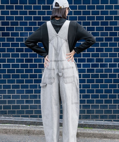 niko and…（ニコアンド） オーバーオール FREE インディゴブルー