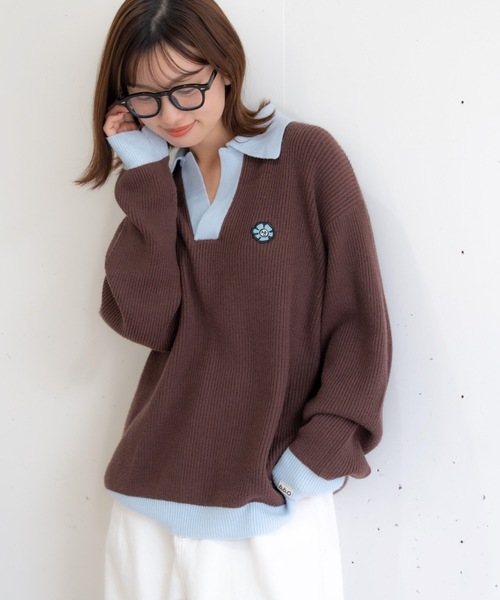 bashful base Oriental セーター ニット 「新色追加！/bbO」フラワー