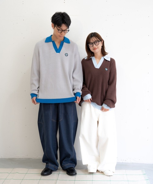 bashful base Oriental セーター ニット 「新色追加！/bbO」フラワー