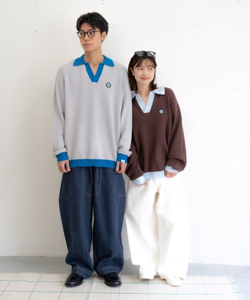 bashful base Oriental セーター ニット 「新色追加！/bbO」フラワー