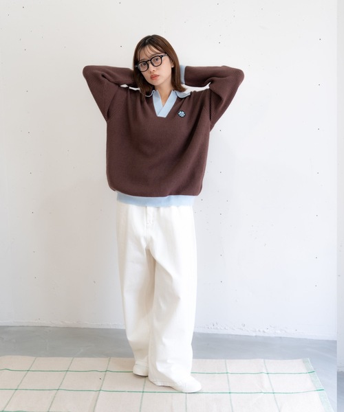bashful base Oriental セーター ニット 「新色追加！/bbO」フラワー