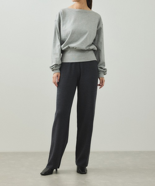 ADAM ET ROPE'（アダムエロペ） パンツ 「EMOELLE」ウールニットパンツ