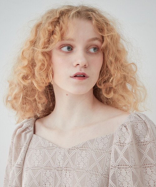 「DEICY」 半袖ワンピース 1 ベージュ レディース_画像9