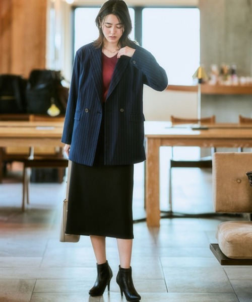 7days Life Styling ジャケット テーラードジャケット ストライプ柄