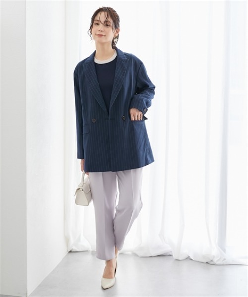7days Life Styling ジャケット テーラードジャケット ストライプ柄