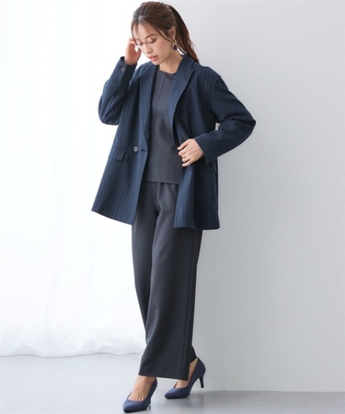 7days Life Styling ジャケット テーラードジャケット ストライプ柄