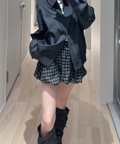 nemne（ネンネ） スカート チェックバルーンスカート : ZOZOTOWN Yahoo
