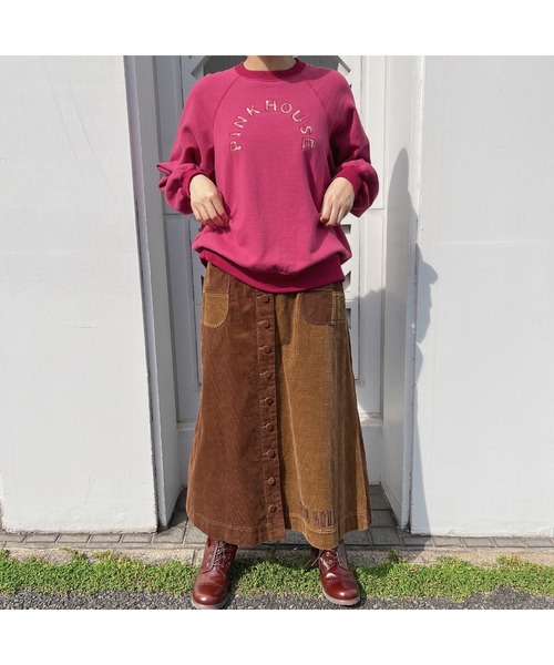 ピンクハウス トレーナーワンピース レッド PINK HOUSE（ピンクハウス） スウェットカットソー フリー レッド