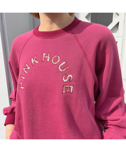 PINK HOUSE（ピンクハウス） スウェットカットソー フリー レッド
