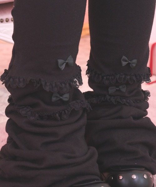 yumiria ページ　Dimmoireニーハイレッグウォーマーブラック イモちゃん ニーハイレッグカバー dimmoire レッグウォーマー ブラック