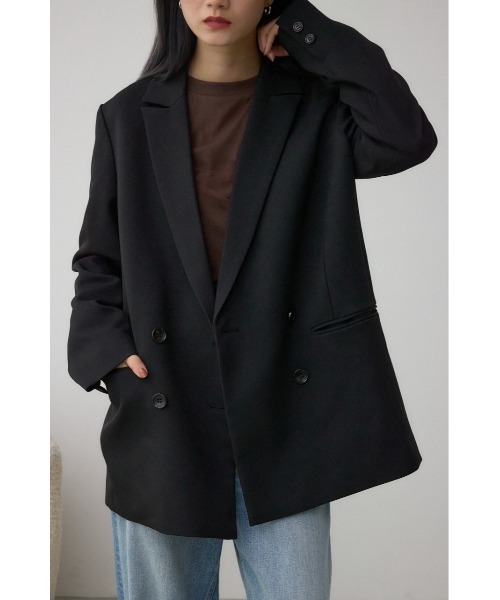 美品✨ moussy Velvet ダブルボタンジャケット　テーラードジャケット AZUL BY MOUSSY（アズールバイマウジー） ジャケット テーラード