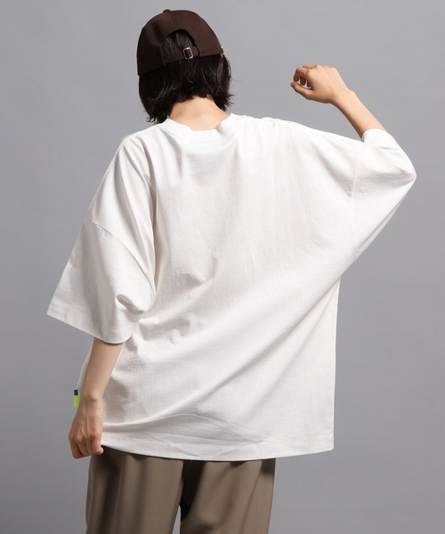 「GEORGE'S」 7分袖Tシャツ LARGE パープル メンズ_画像9