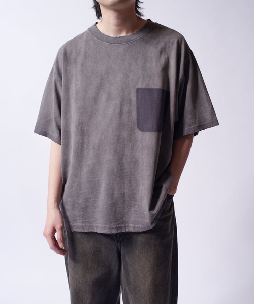 「Lui's」 半袖Tシャツ S チャコールグレー メンズ_画像9
