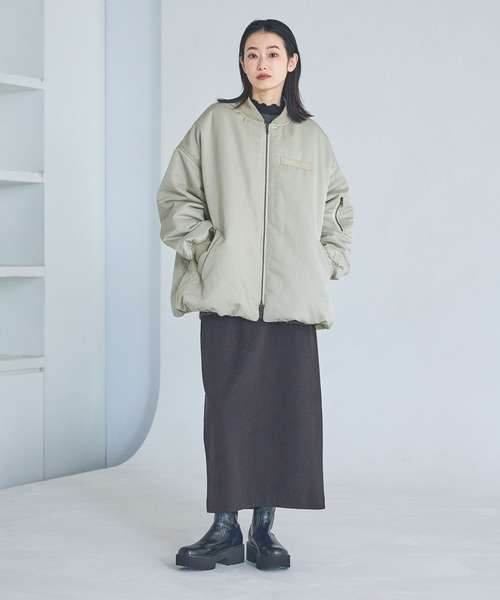 LAKOLE（ラコレ） スカート 「選べる着丈」裏起毛ジョーゼットスカート