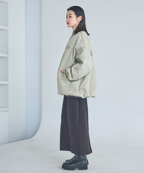 LAKOLE（ラコレ） スカート 「選べる着丈」裏起毛ジョーゼットスカート